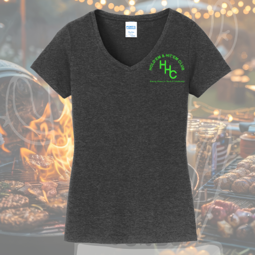 2026 HHC Barbeque Cook-off Memorabilia Ladies Short Sleeve V-Neck T-Shirt