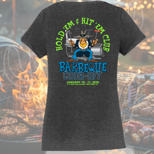 2026 HHC Barbeque Cook-off Memorabilia Ladies Short Sleeve V-Neck T-Shirt